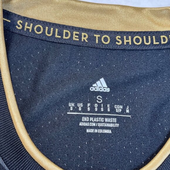 Adidas LAFC Thompson 12 Black Gold Soccer Jersey Small - Picture 3 of 6